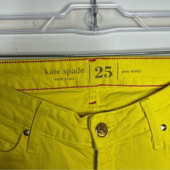 KATE Spade Broome Street Play Hooky Cropped Jeans Neon Maximalist Statement Pant - Picture 3 of 8